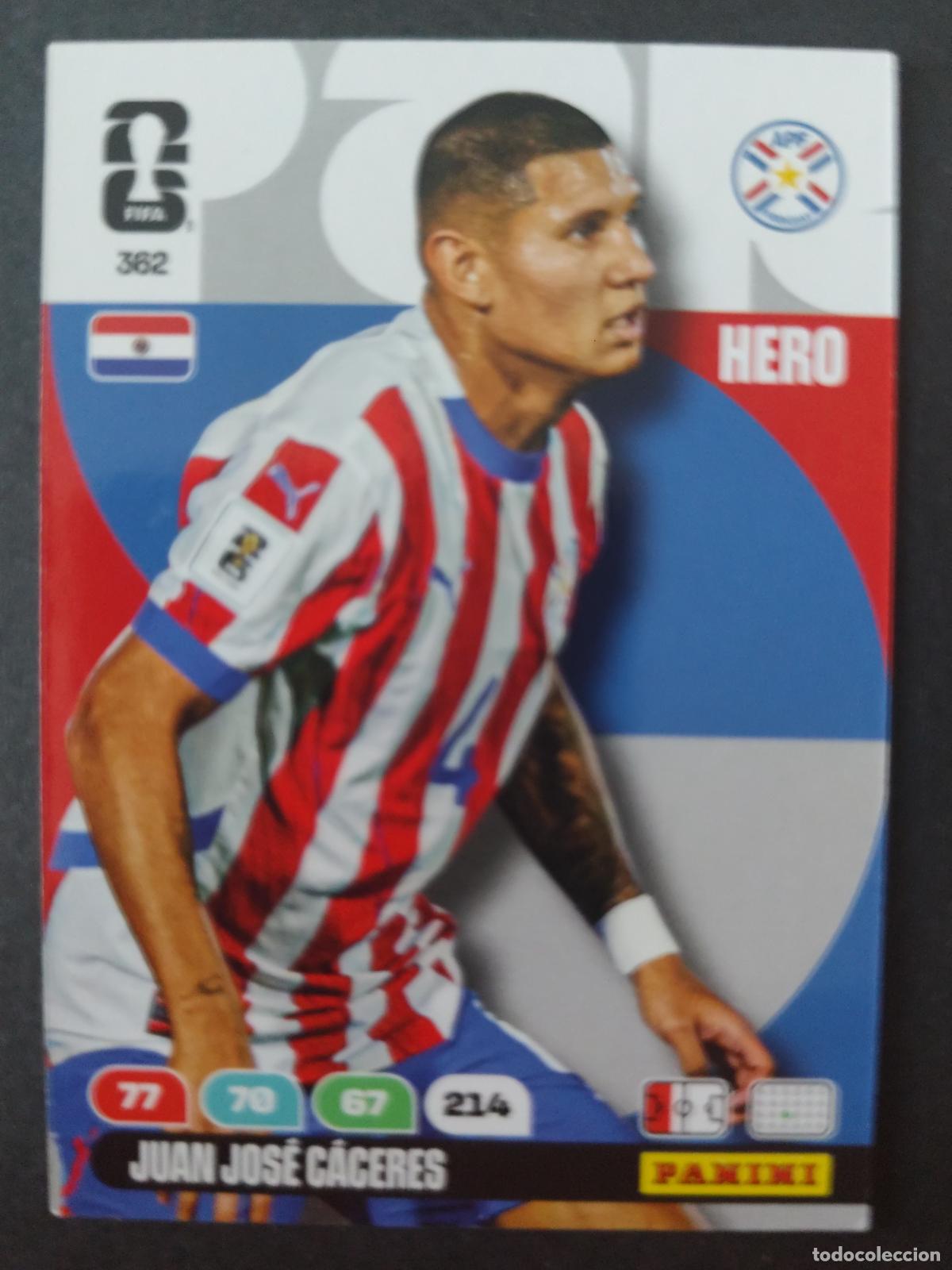 Cromos de F&uacute;tbol: 362 JUAN JOS&Eacute; C&Aacute;CERES PARAGUAY ADRENALYN MUNDIAL FIFA WORLD CUP 2026 PANINI