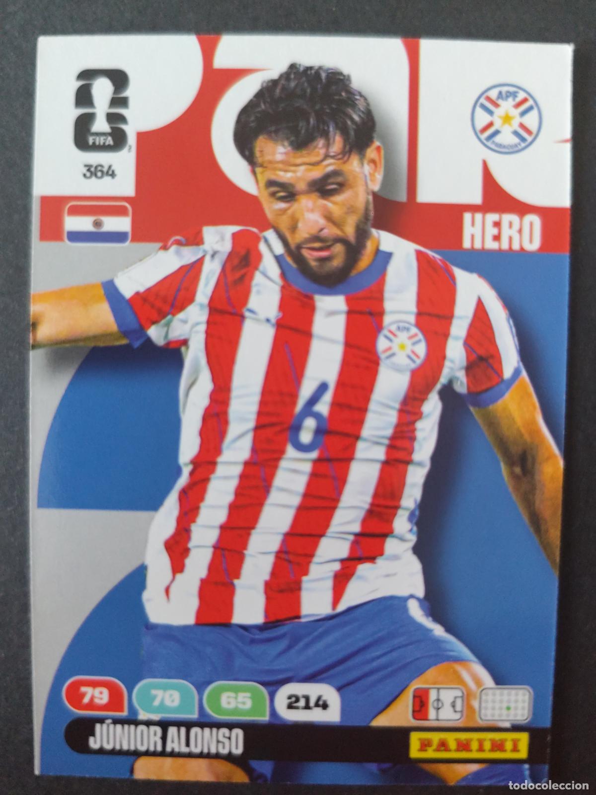 Cromos de F&uacute;tbol: 364 JUNIOR ALONSO PARAGUAY ADRENALYN MUNDIAL FIFA WORLD CUP 2026 PANINI