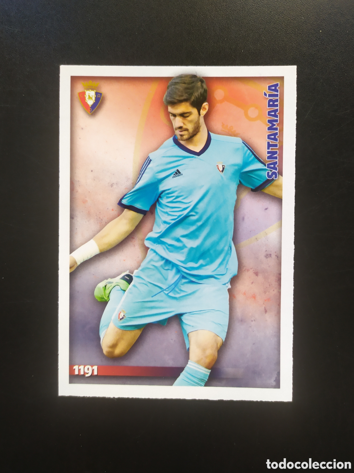 Cromos de F&uacute;tbol: Mundicromo fichas Liga 2014 2015 14 15 Santamar&iacute;a n&deg; 1191 Osasuna