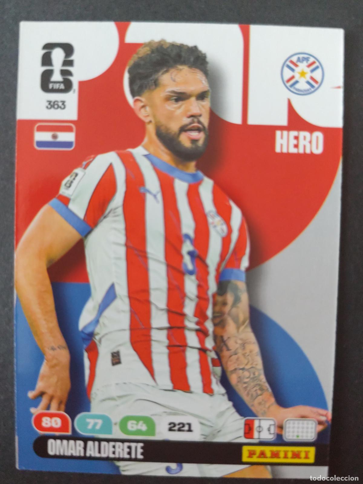 Cromos de F&uacute;tbol: 363 OMAR ALDERETE PARAGUAY ADRENALYN MUNDIAL FIFA WORLD CUP 2026 PANINI