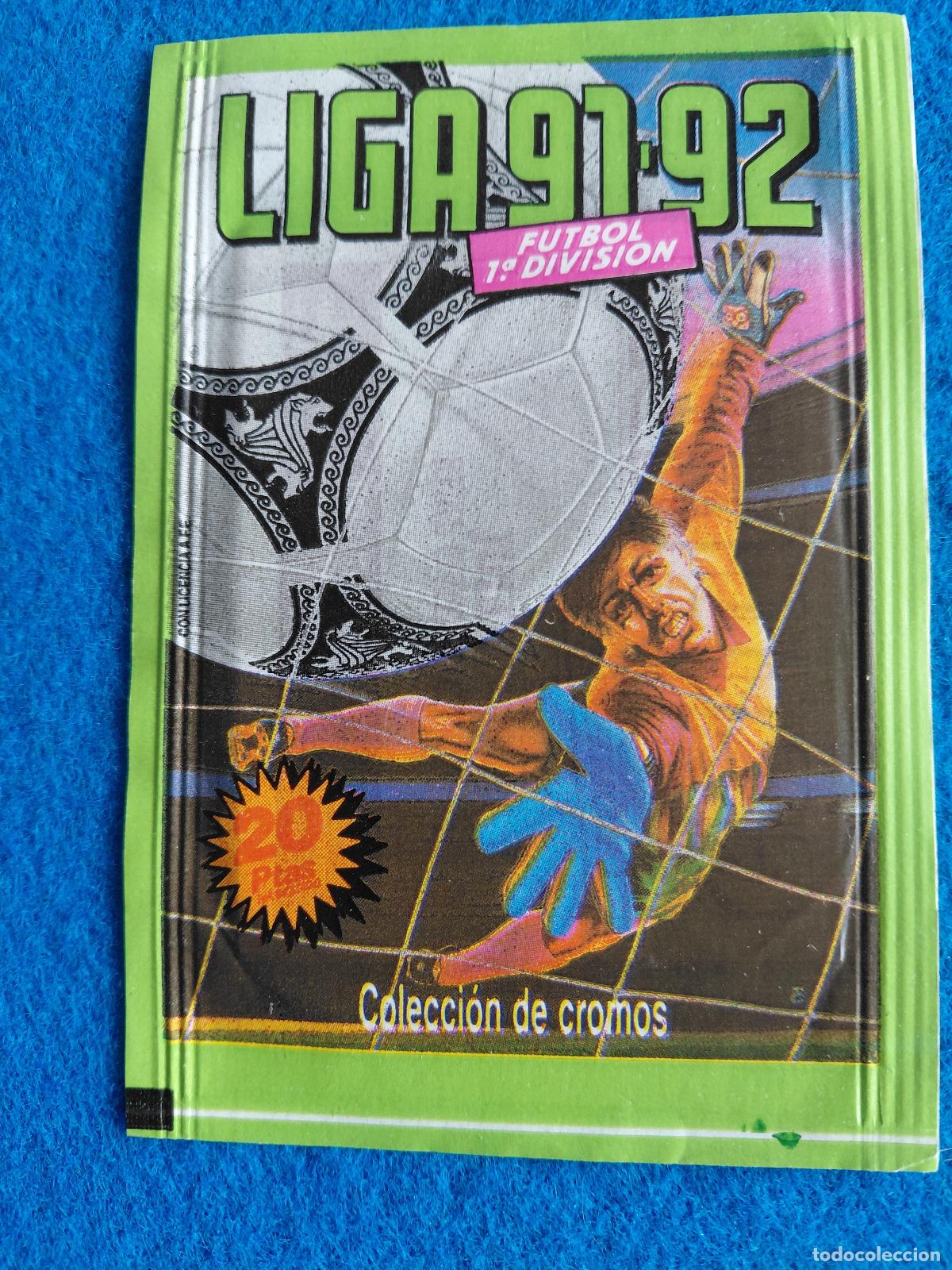 Cromos de f&uacute;tbol: SOBRE CROMOS FUTBOL EDICIONES ESTE 1991 1992, 1991 92. SIN ABRIR.