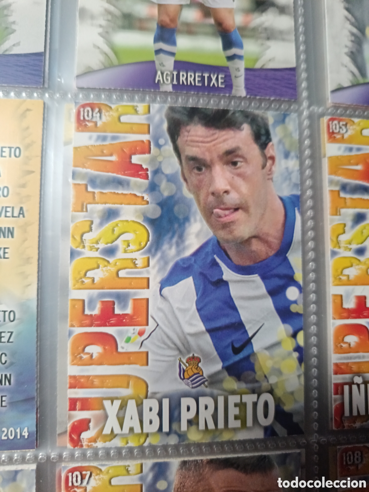 Football Stickers: 104 Xabi Prieto Mate mundicromo Quiz Game 13/14