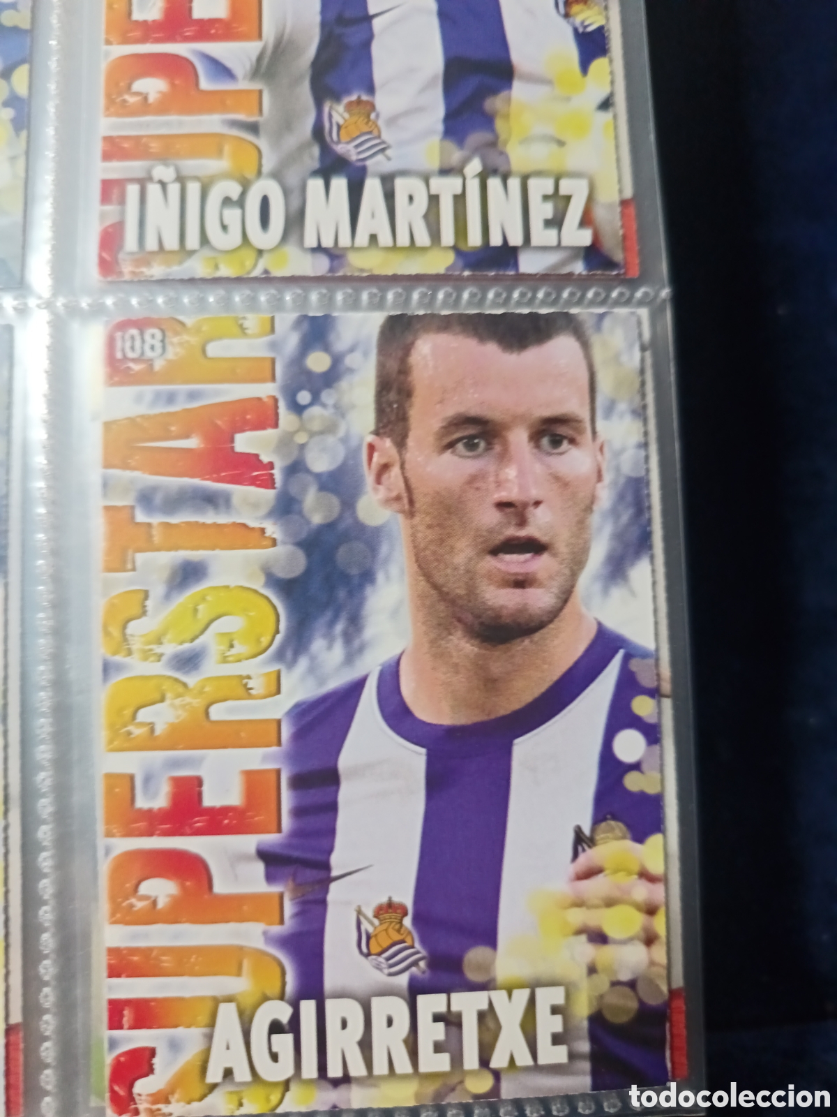 Football Stickers: 108 Agirretxe Mate mundicromo Quiz Game 13/14