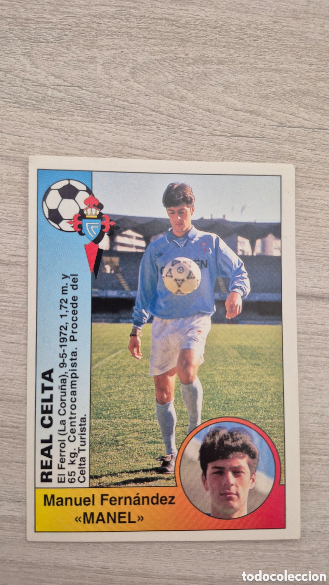Cromos de F&uacute;tbol: N&deg;96 Celta de Vigo Manel Liga 94/95 Panini