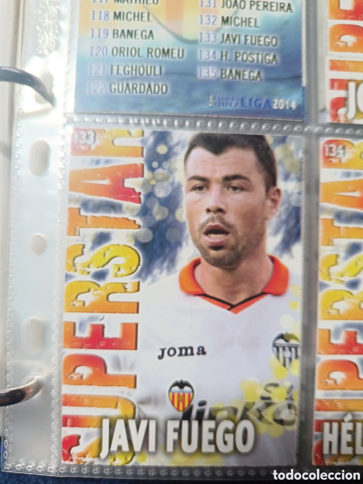 Fu&szlig;ball-Sticker: 133 Javi fuego Mate mundicromo Quiz Game 13/14