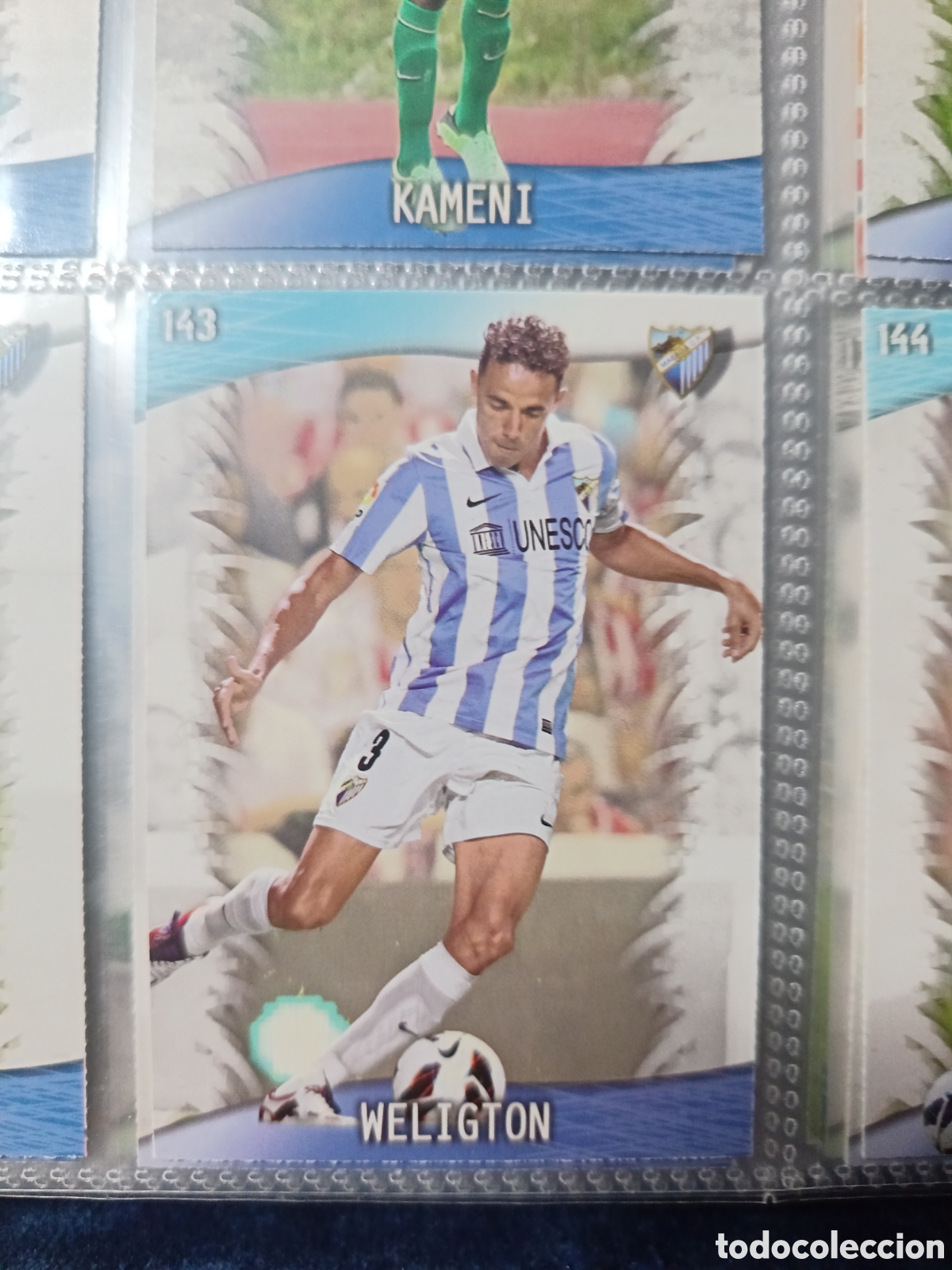 Cromos de F&uacute;tbol: 143 Weligton mundicromo Quiz Game 13/14