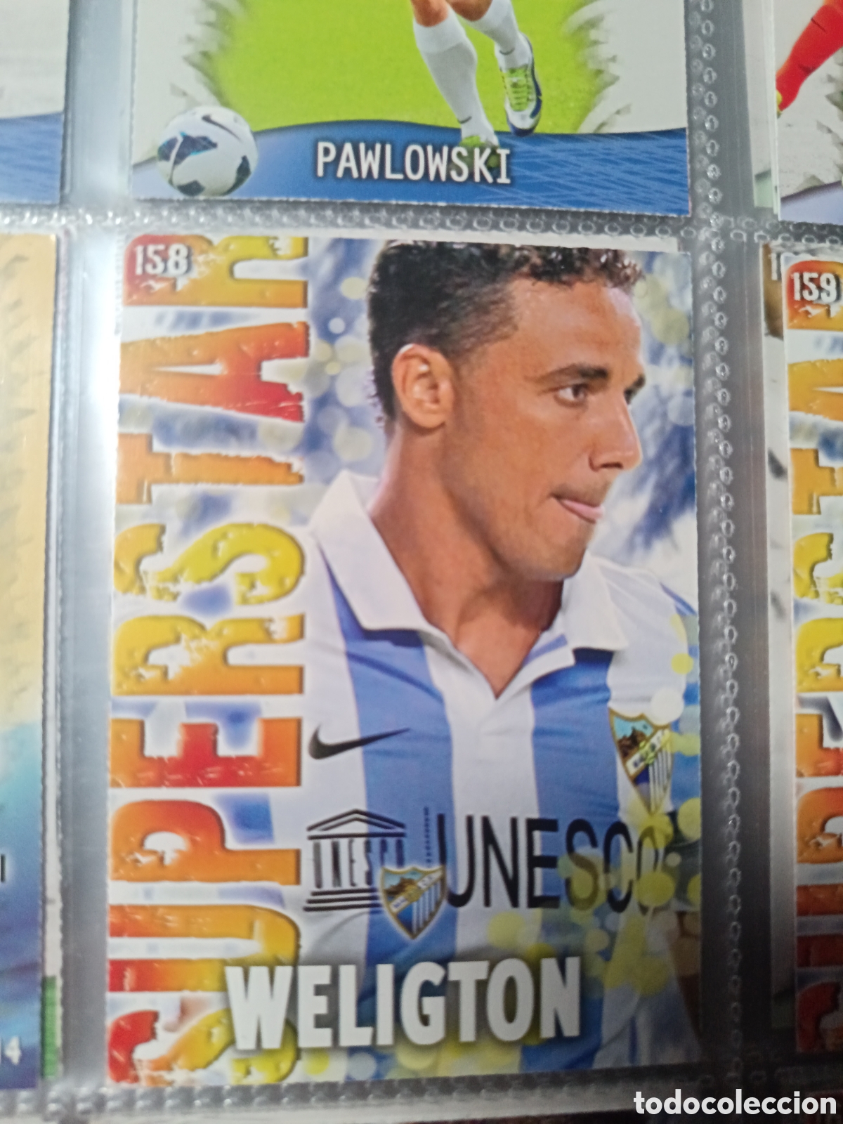 Cromos de F&uacute;tbol: 158 Weligton Mate mundicromo Quiz Game 13/14