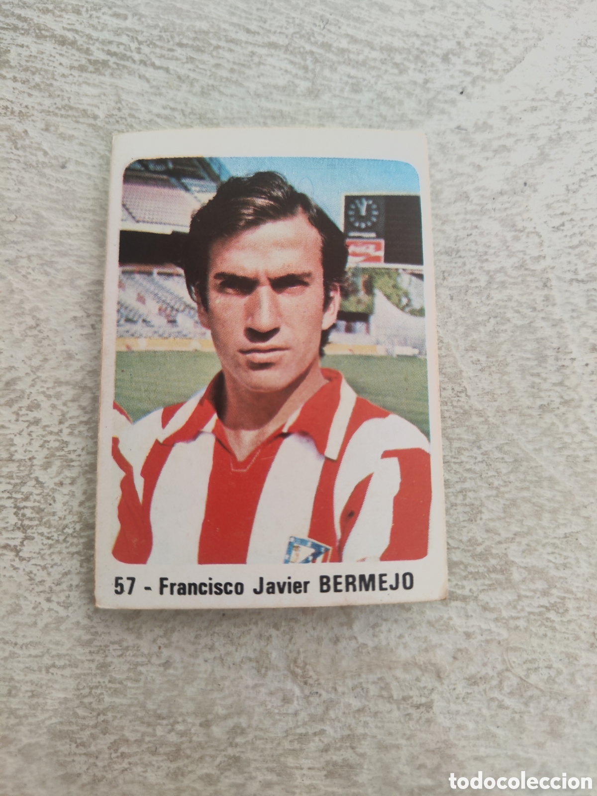 Cromos de F&uacute;tbol: Cromo Crom 80 81 sin pegar 57 Atl&eacute;tico Madrid Bermejo