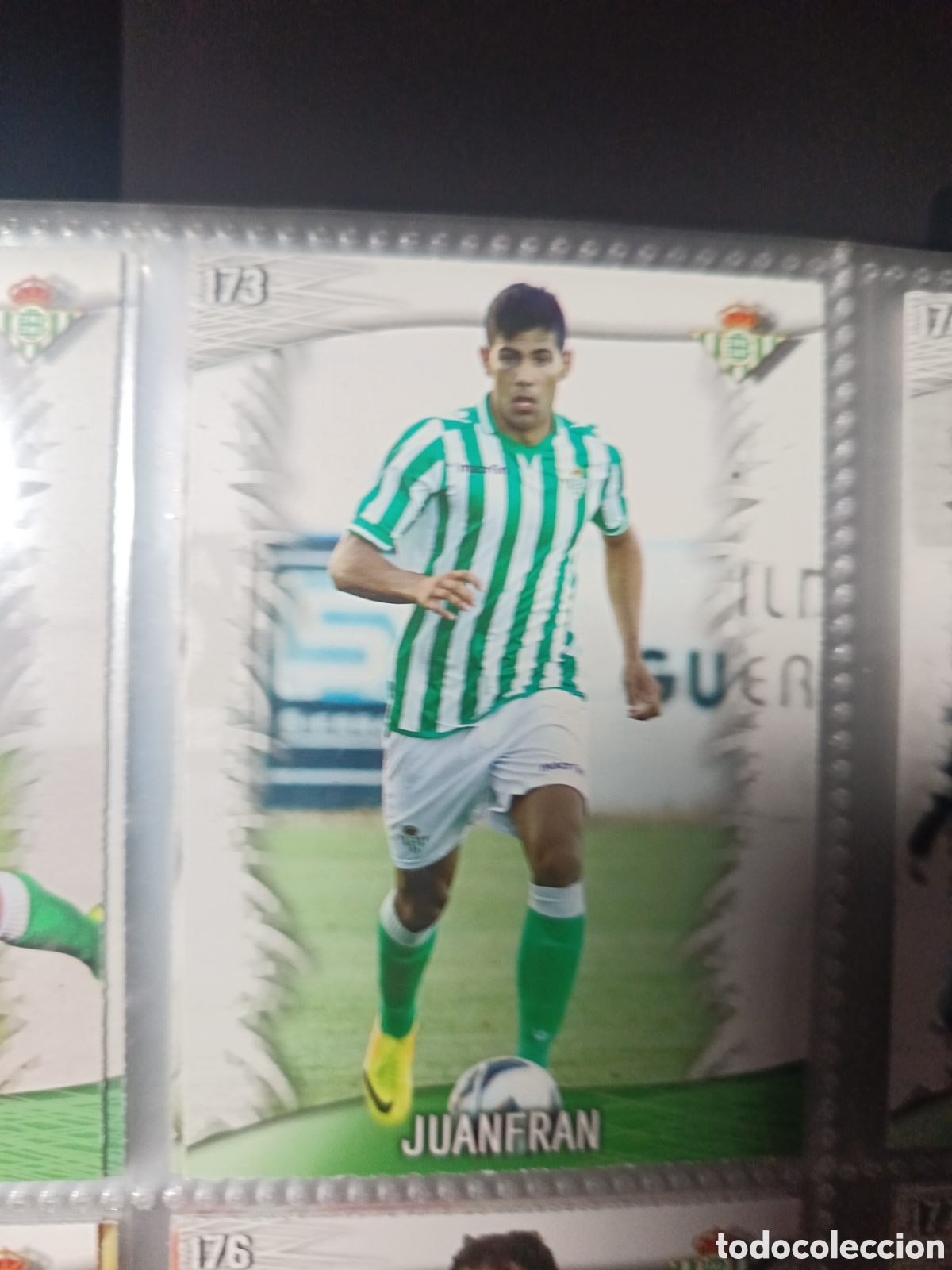 Cromos de F&uacute;tbol: 173 Juanfran mundicromo Quiz Game 13/14