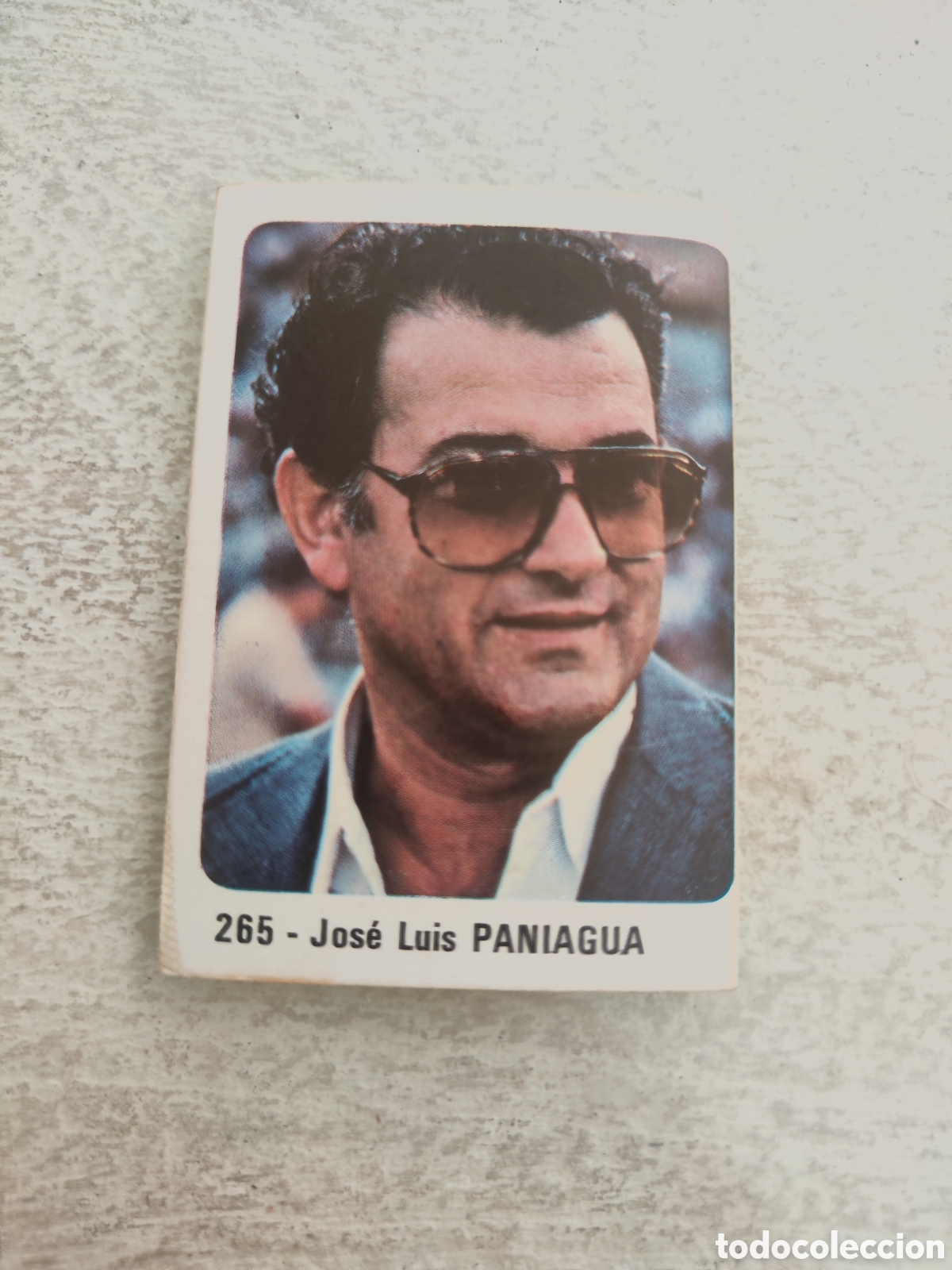 Football Stickers: Cromo Crom 80 81 sin pegar 265 Salamanca presidente Jos&eacute; Luis Paniagua
