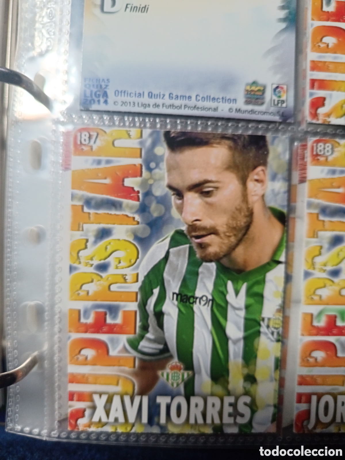 Football Stickers: 187 Xavi Mate mundicromo Quiz Game 13/14