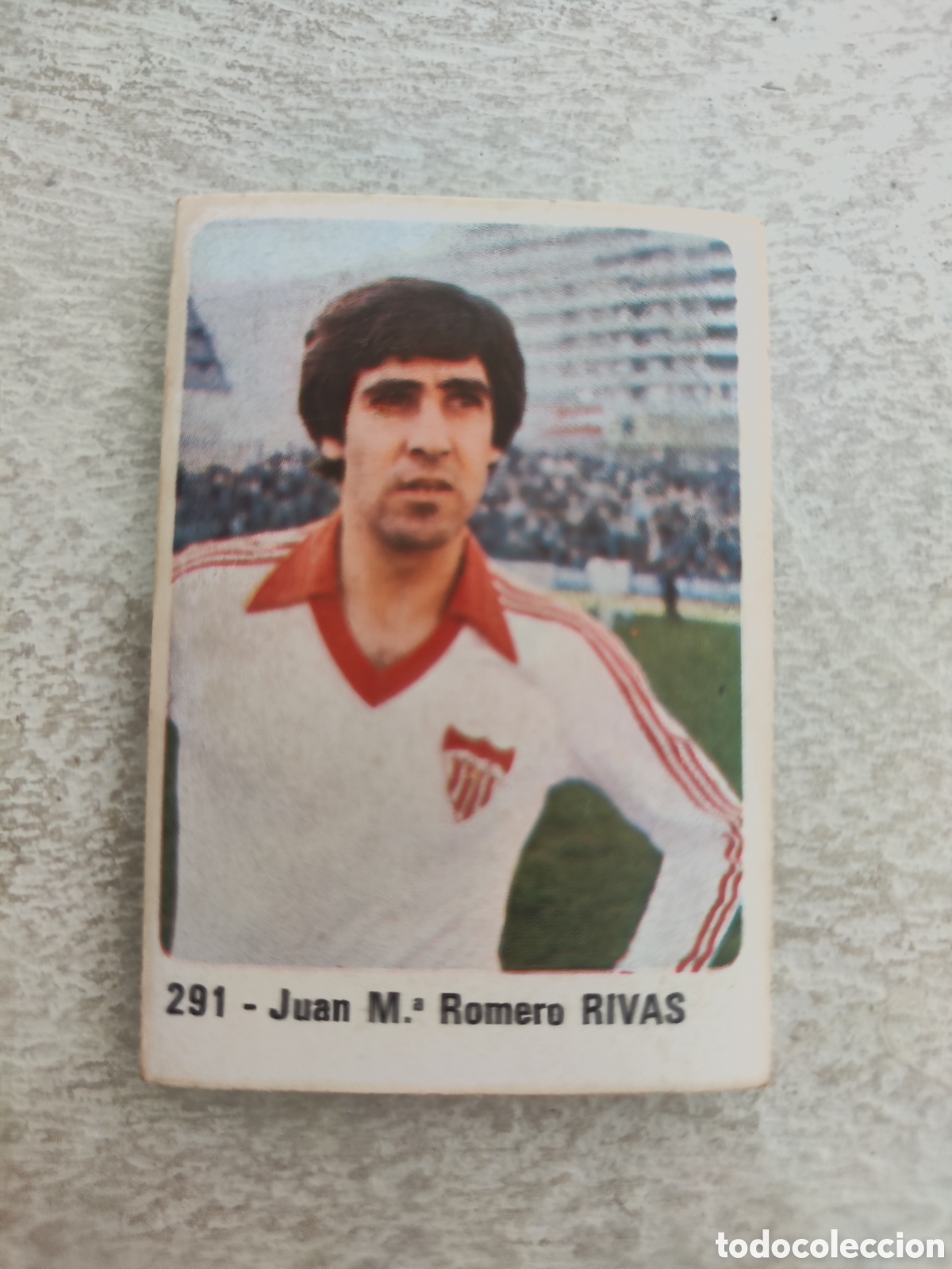 Football Stickers: Cromo Crom 80 81 sin pegar 291 Sevilla Rivas
