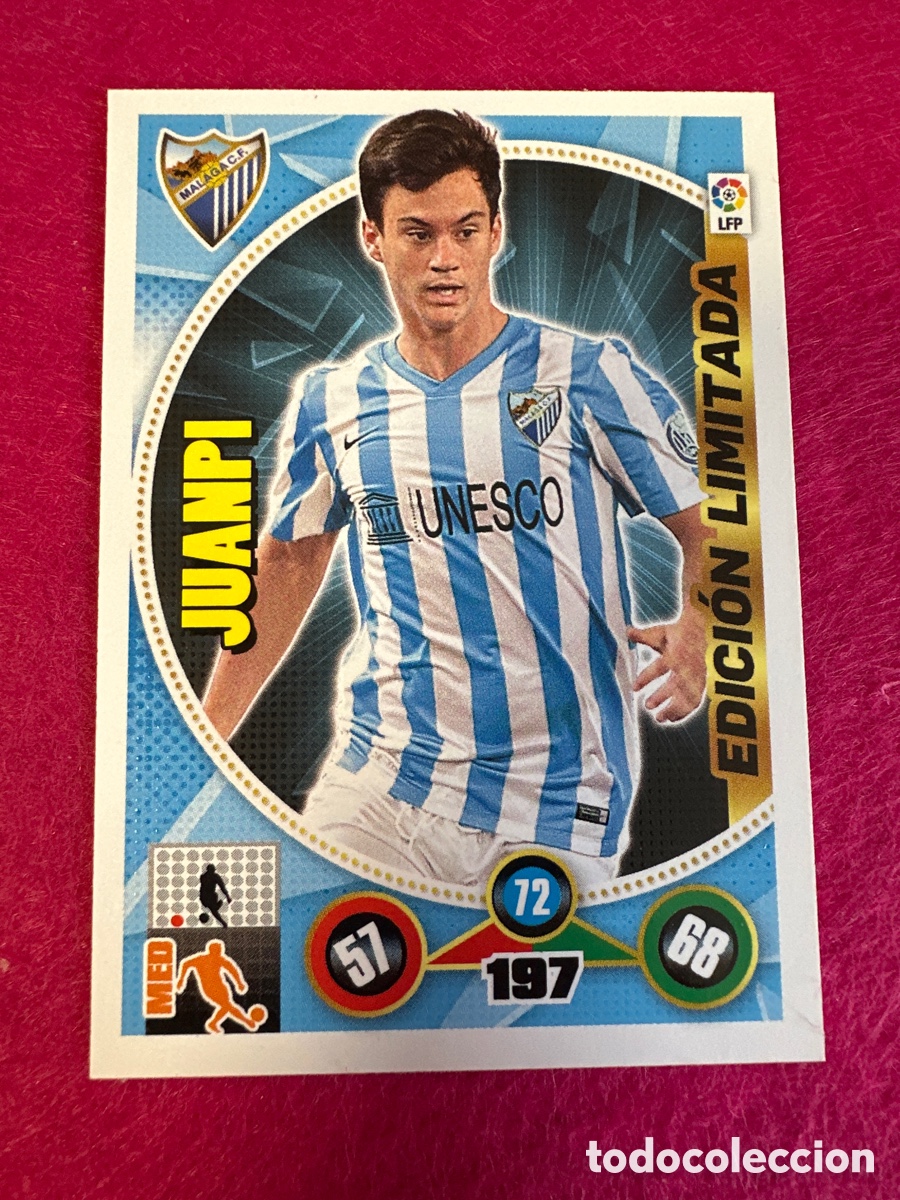 Football Stickers: JUANPI (M&Aacute;LAGA) EDICI&Oacute;N LIMITADA ADRENALYN XL 2014-2015 14 15 PANINI