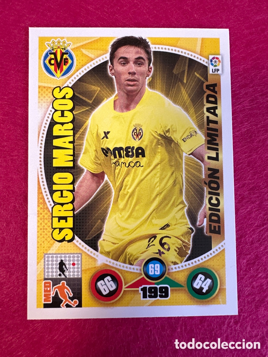 Football Stickers: SERGIO MARCOS (VILLARREAL) EDICI&Oacute;N LIMITADA ADRENALYN XL 2014-2015 14 15 PANINI