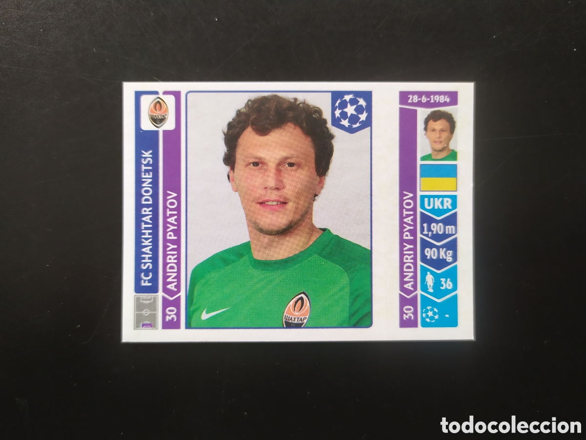 Cromos de F&uacute;tbol: UEFA Champions League 2014 2015 14 15 panini Pyatov n&deg; 590 Shakhtar Donetsk