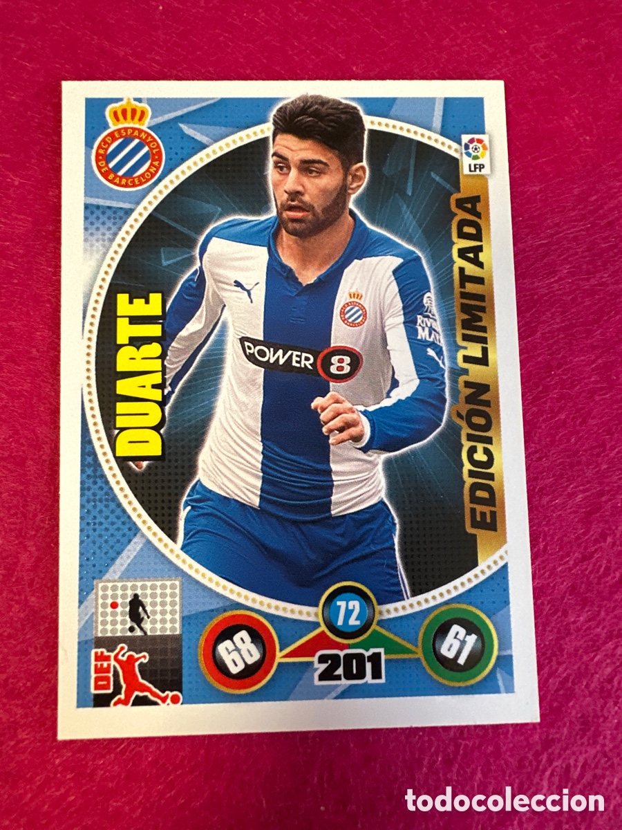 Figurine di Calcio: DUARTE (ESPANYOL) EDICI&Oacute;N LIMITADA ADRENALYN XL 2014-2015 14 15 PANINI