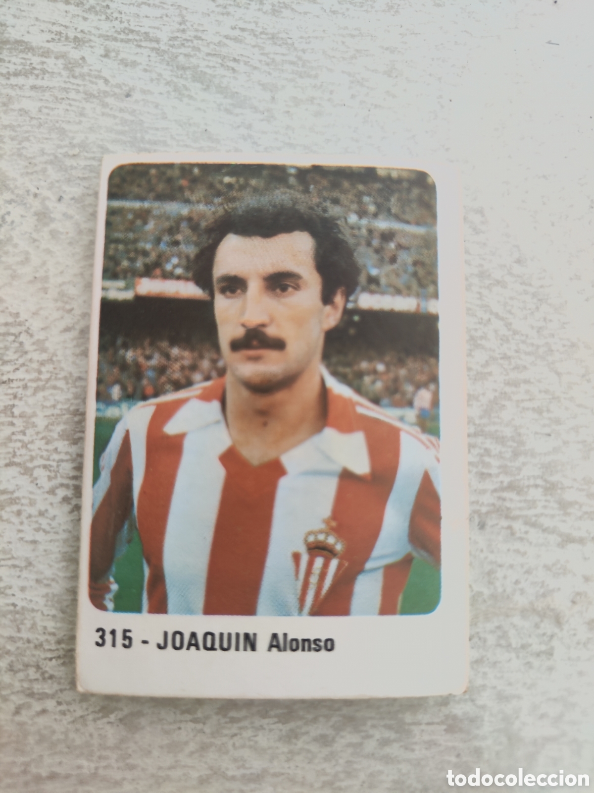 Cromos de F&uacute;tbol: Cromo Crom 80 81 sin pegar 315 Sporting Gij&oacute;n Joaqu&iacute;n