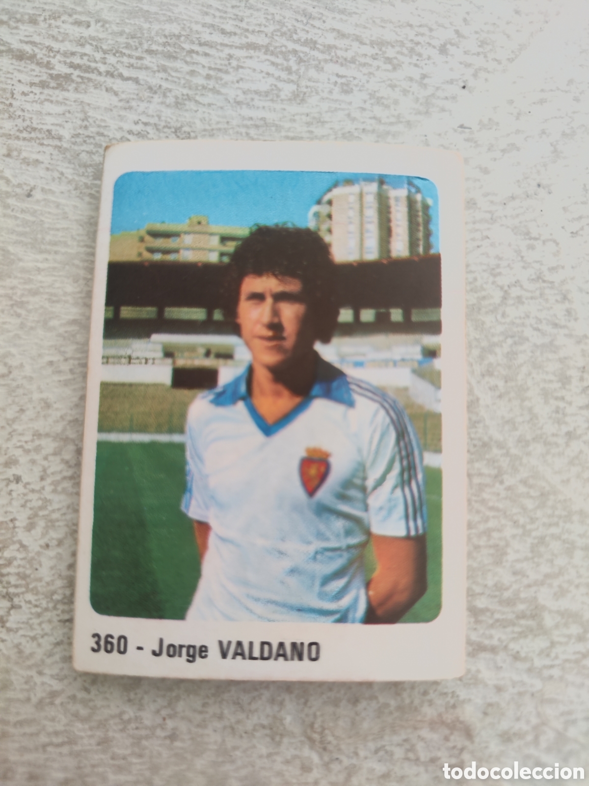 Cromos de F&uacute;tbol: Cromo Crom 80 81 sin pegar 360 Real Zaragoza Valdano