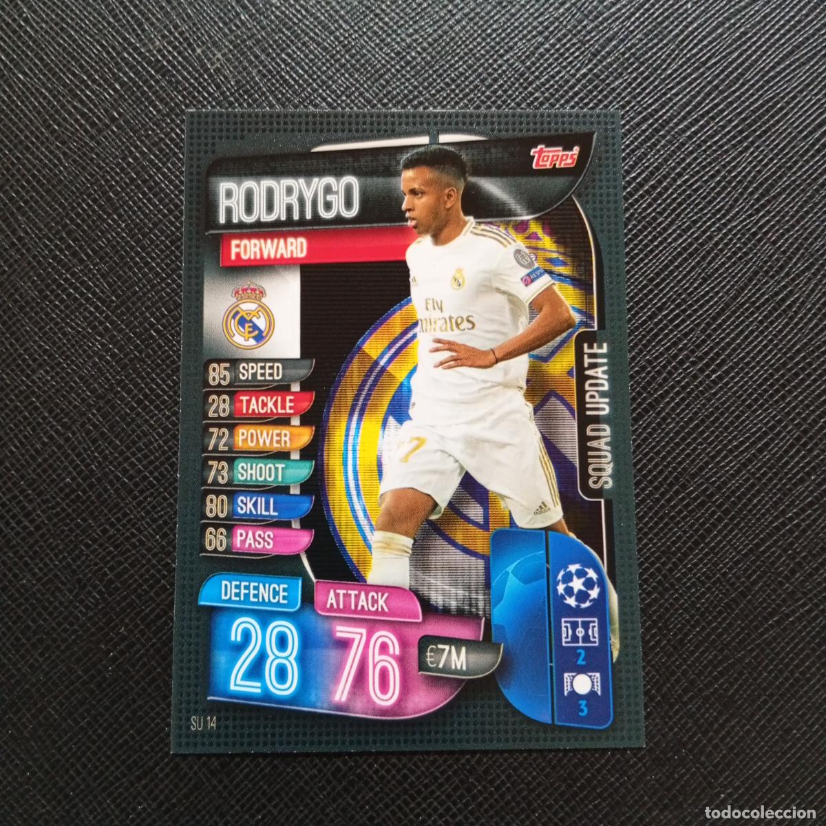 Cromos de F&uacute;tbol: RODRYGO REAL MADRID TOPPS MATCH ATTAX 2019 2020 CROMO FUTBOL 19 20 - (MD09-10/3) PG16
