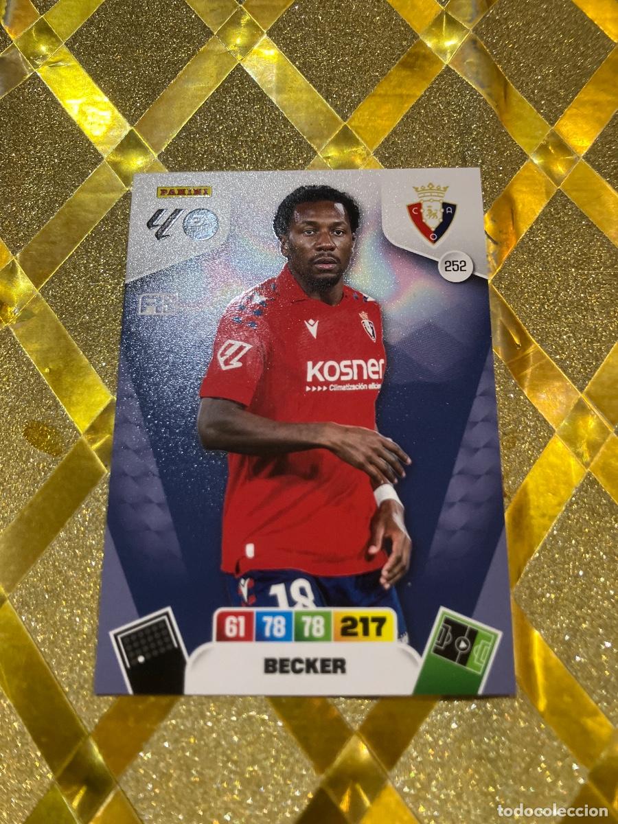 Cromos de f&uacute;tbol: CROMO DE FUTBOL NUMERO 252 BECKER OSASUNA ADRENALYN XL 2025 2026 PANINI !