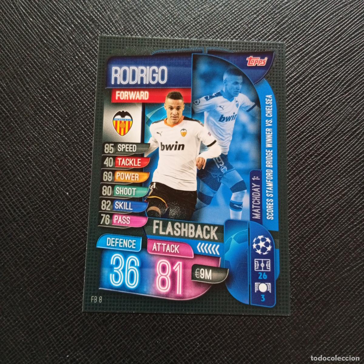 Cromos de Futebol: RODRIGO VALENCIA TOPPS MATCH ATTAX 2019 2020 CROMO FUTBOL 19 20 - (MD09-10/3) PG26 B