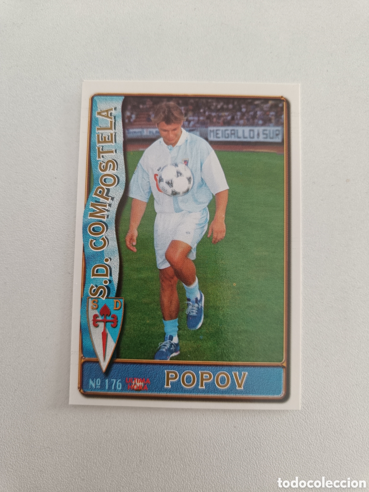 Cromos de Futebol: Fichas liga 96 mundicromo 176 popov compostela
