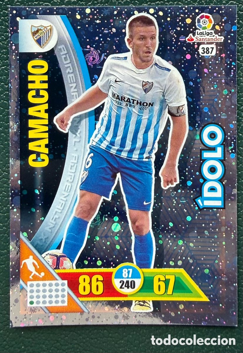 Cromos de Futebol: 387 CAMACHO MALAGA CF IDOLO FICHAS ALBUM ADRENALYN XL 2016 2017 16 17