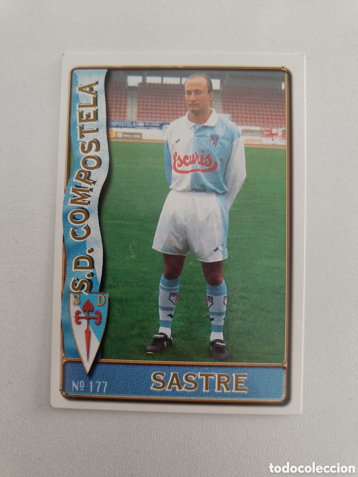 Cromos de Futebol: Fichas liga 96 mundicromo 177 sastre compostela