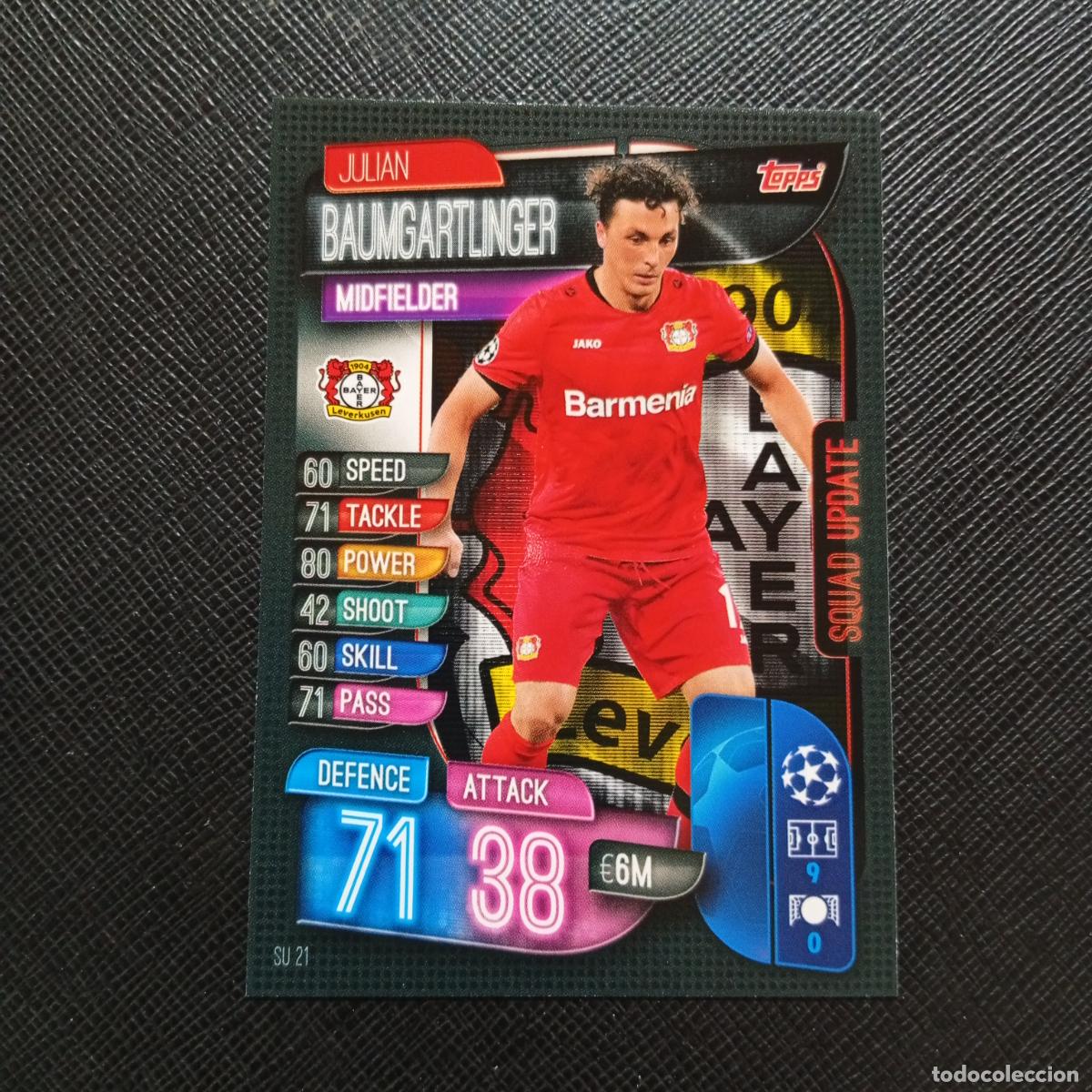 Cromos de F&uacute;tbol: BAUMGARTLINGER LEVERKUSEN TOPPS MATCH ATTAX 2019 2020 CROMO FUTBOL 19 20 - (MD09-10/3) PG33 B