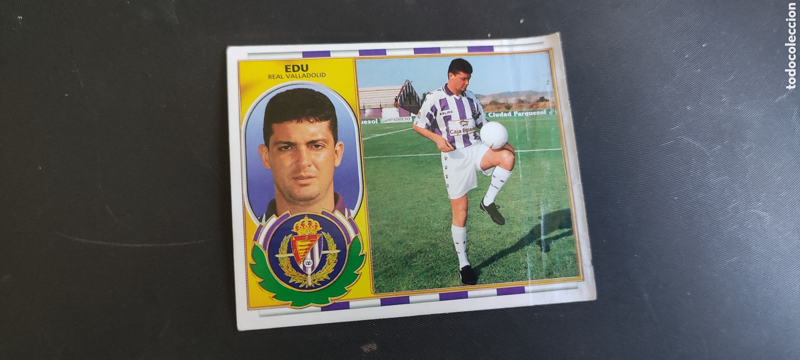 Cromos de F&uacute;tbol: Edu,Real Valladolid Este 96/97 fichaje 9 bis ventanilla