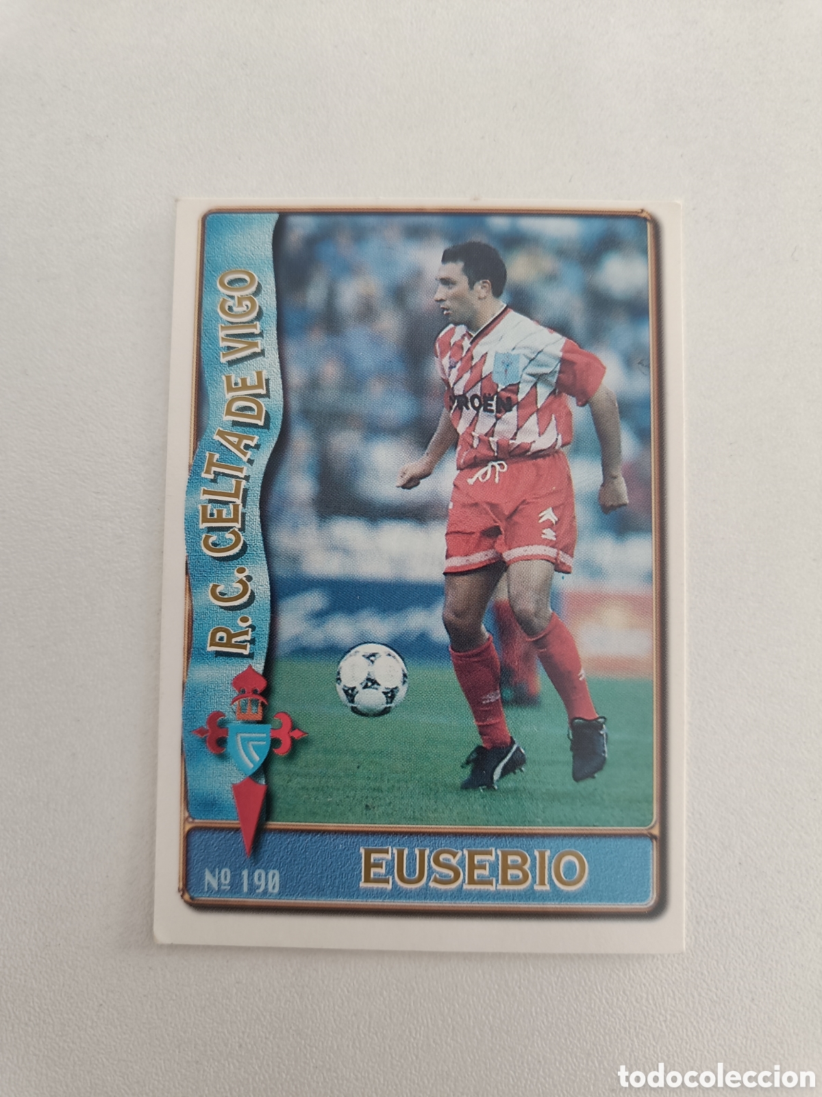 Cromos de F&uacute;tbol: Fichas liga 96 mundicromo 190 eusebio celta