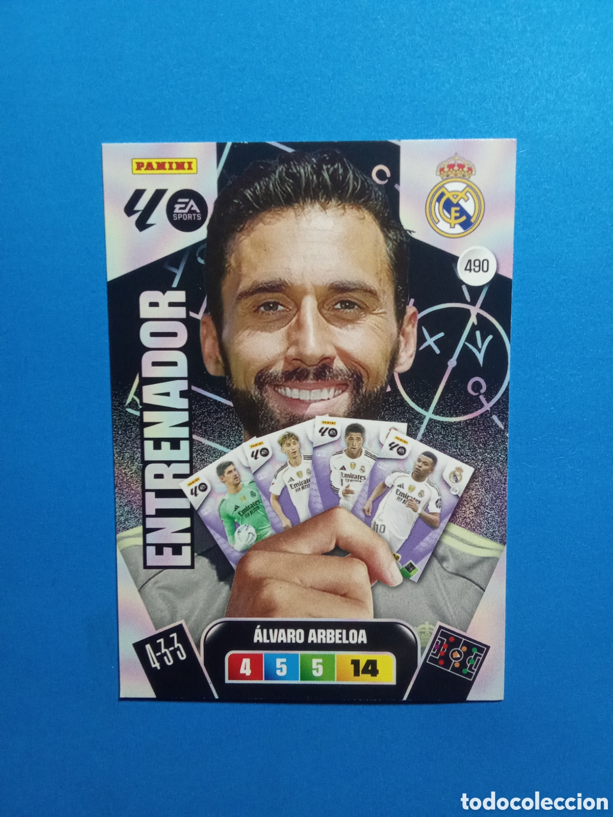 Cartes &agrave; collectionner de Football: CROMO 490 ARBELOA REAL MADRID ENTRENADOR ADRENALYN 25-26