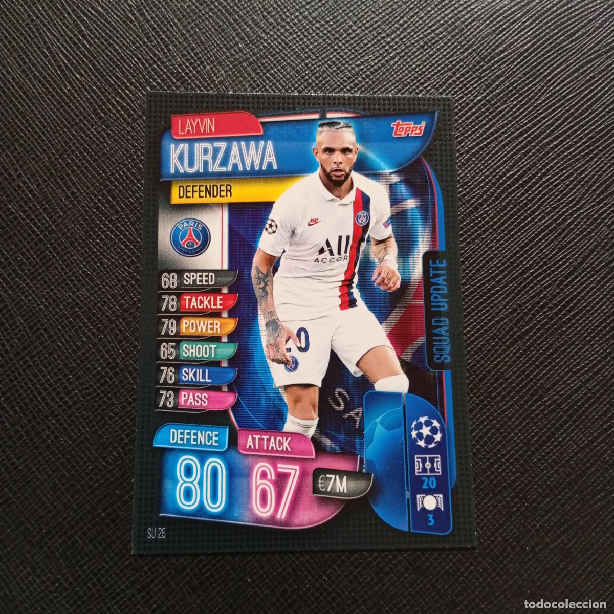 Cromos de F&uacute;tbol: KURZAWA PSG TOPPS MATCH ATTAX 2019 2020 CROMO FUTBOL 19 20 - (MD09-10/3) PG49