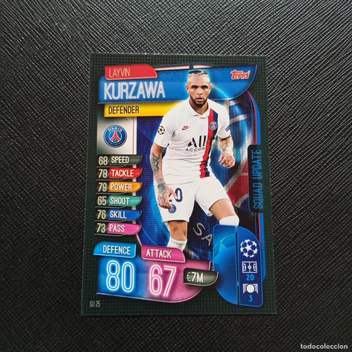 Cromos de F&uacute;tbol: KURZAWA PSG TOPPS MATCH ATTAX 2019 2020 CROMO FUTBOL 19 20 - (MD09-10/3) PG49 B