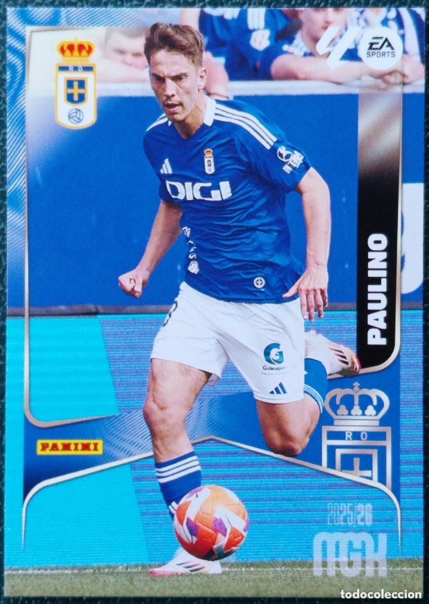 Football Stickers: 284 PAULINO REAL OVIEDO FICHAS ALBUM MEGACRACKS 2025 2026 MGK 25 26
