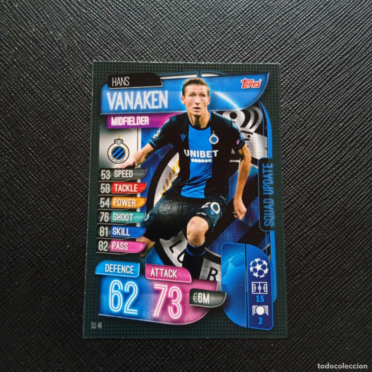 Cromos de F&uacute;tbol: VANAKEN BRUJAS TOPPS MATCH ATTAX 2019 2020 CROMO FUTBOL 19 20 - (MD09-10/3) PG68 B
