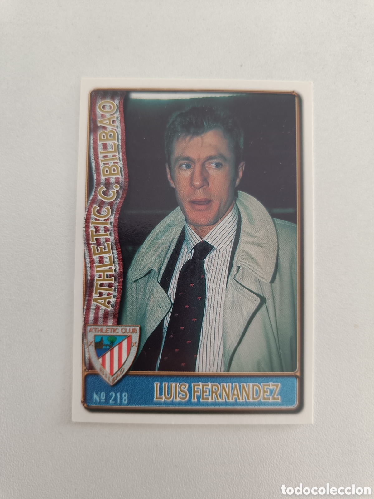Cromos de F&uacute;tbol: Fichas liga 96 mundicromo 218 luis fernandez athletic bilbao