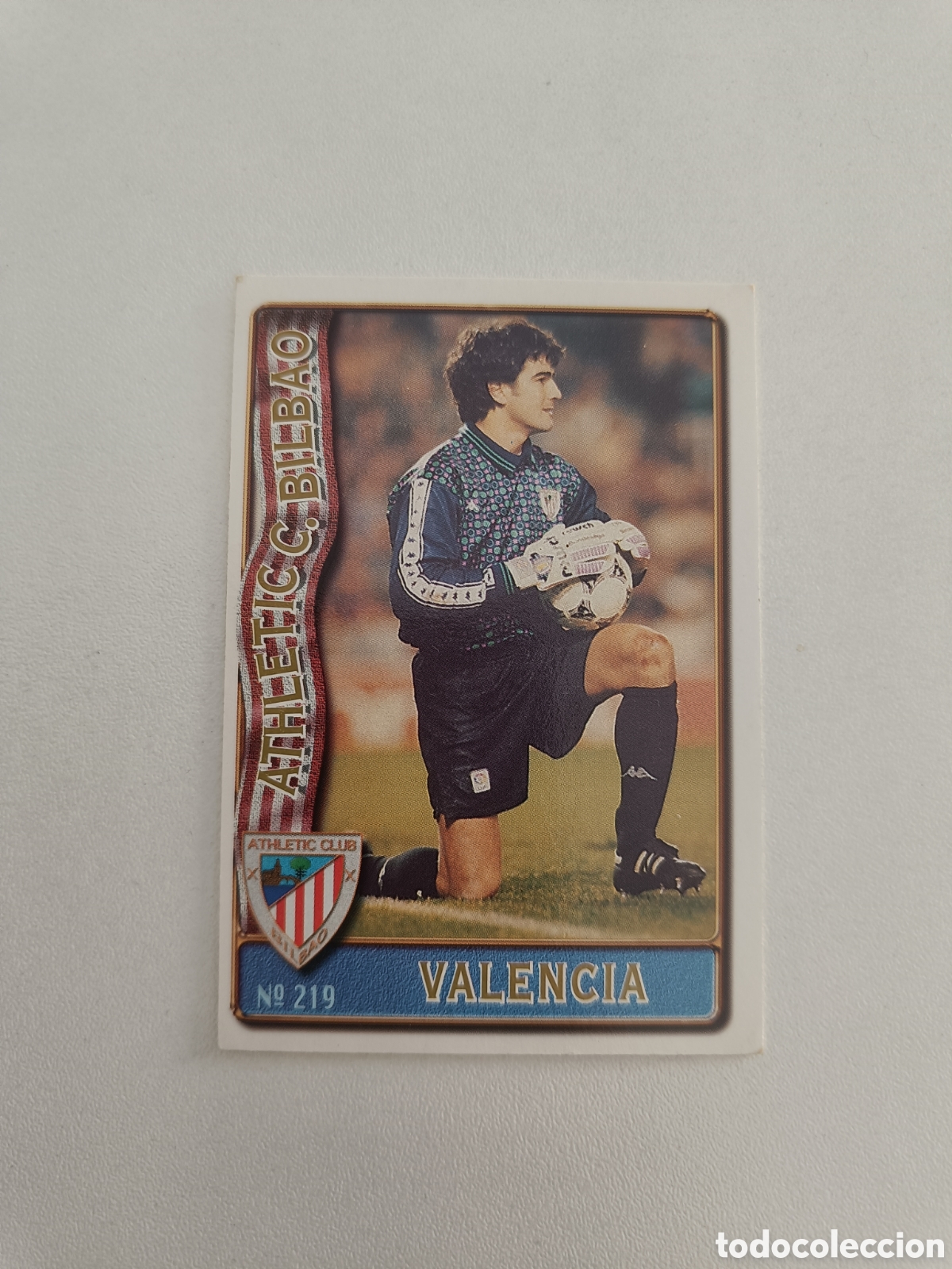 Cromos de F&uacute;tbol: Fichas liga 96 mundicromo 219 athletic bilbao valencia