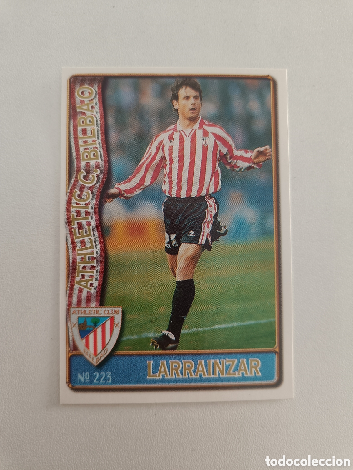 Football Stickers: Fichas liga 96 mundicromo 223 athletic bilbao larrainzar