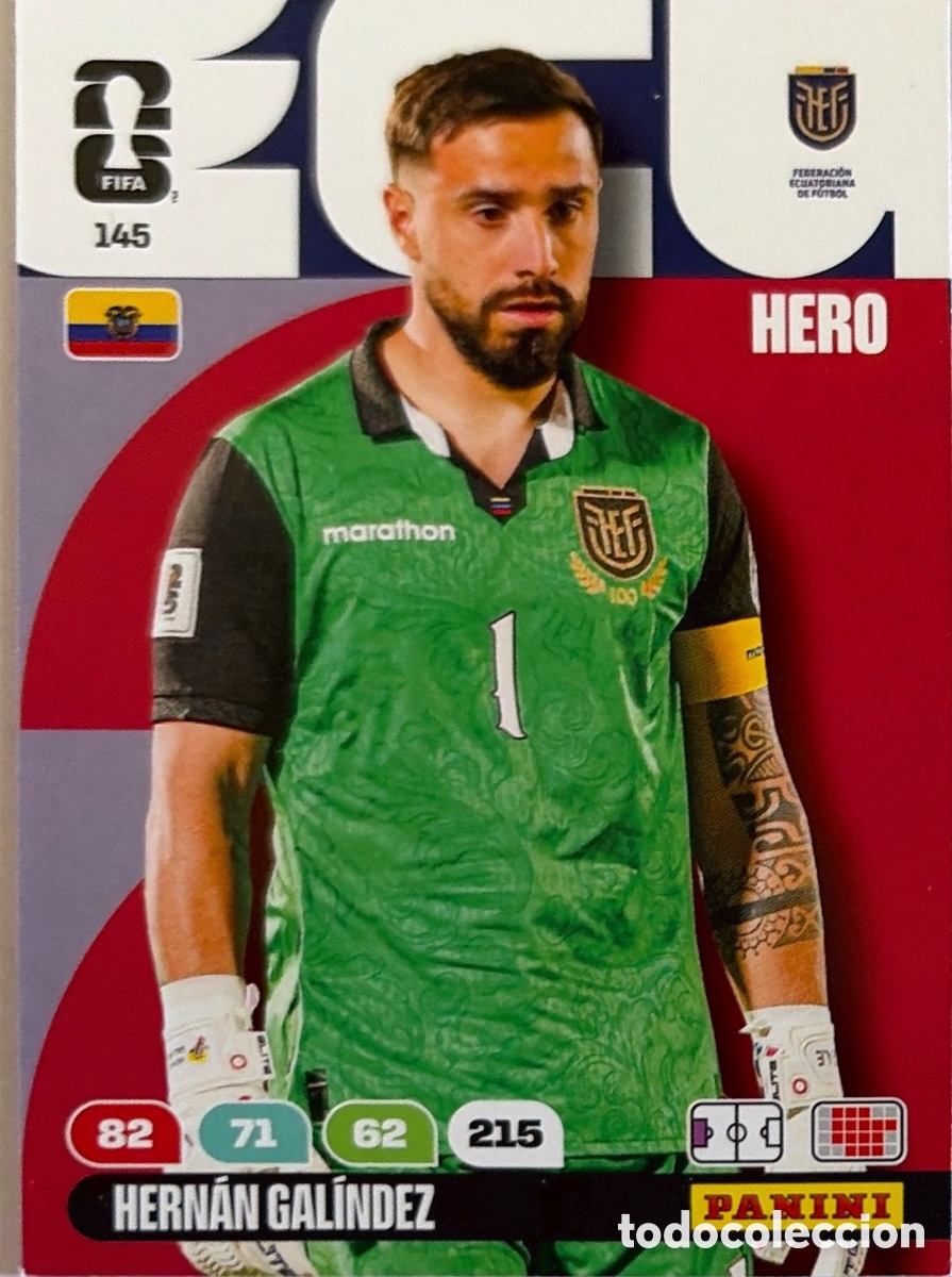 Cromos de F&uacute;tbol: 145.- HERN&Aacute;N GAL&Iacute;NDEZ (ECUADOR) ADRENALYN XL MUNDIAL 2026 (PANINI)