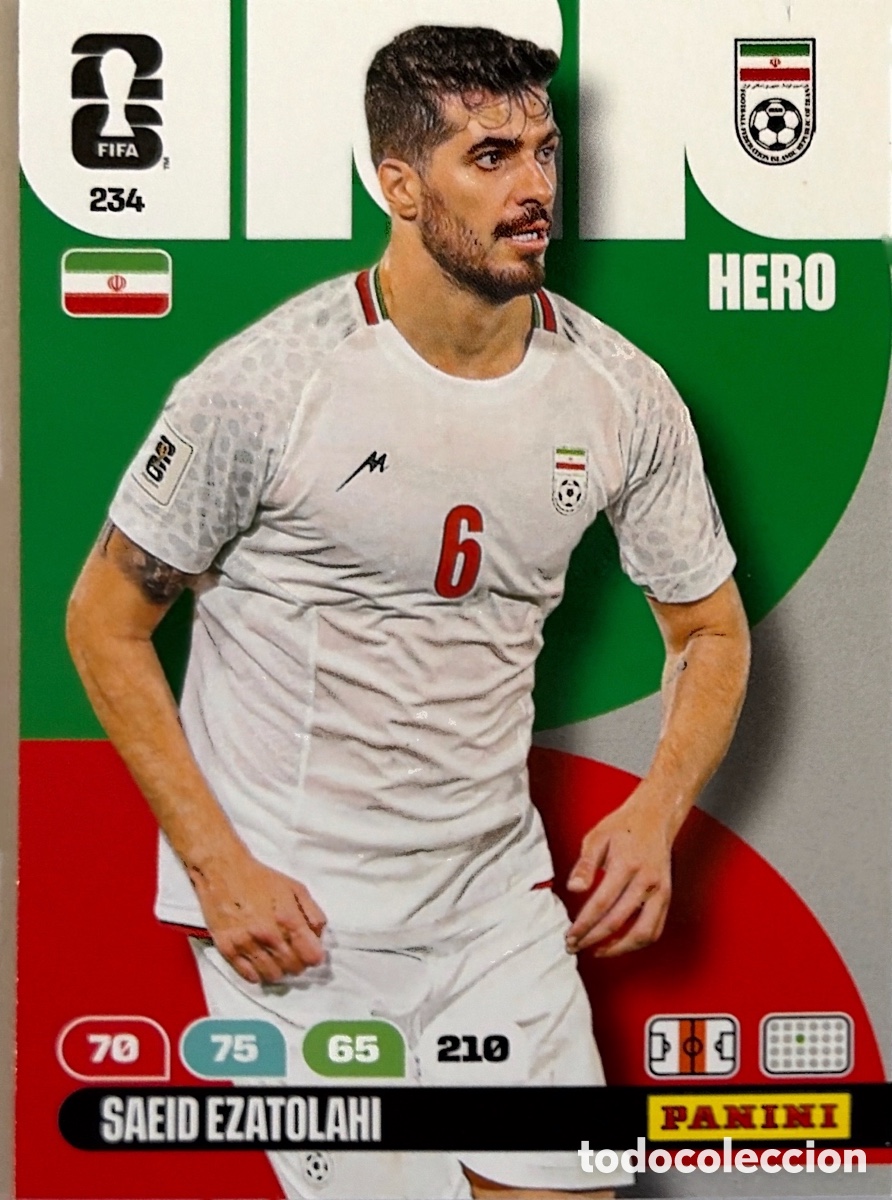 Cromos de F&uacute;tbol: 234.- SAEID EZATOLAHI (IRAN) ADRENALYN XL MUNDIAL 2026 (PANINI)