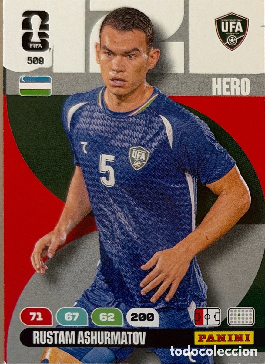 Cromos de F&uacute;tbol: 509.- RUSTAM ASHURMATOV (UZBEKISTAN) ADRENALYN XL MUNDIAL 2026 (PANINI)