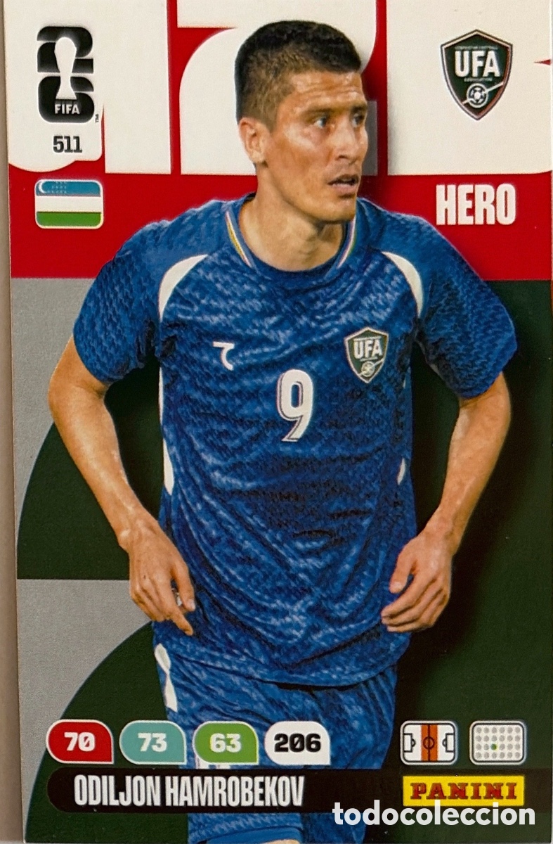 Cromos de F&uacute;tbol: 511.- ODILJON HAMROBEKOV (UZBEKISTAN) ADRENALYN XL MUNDIAL 2026 (PANINI)