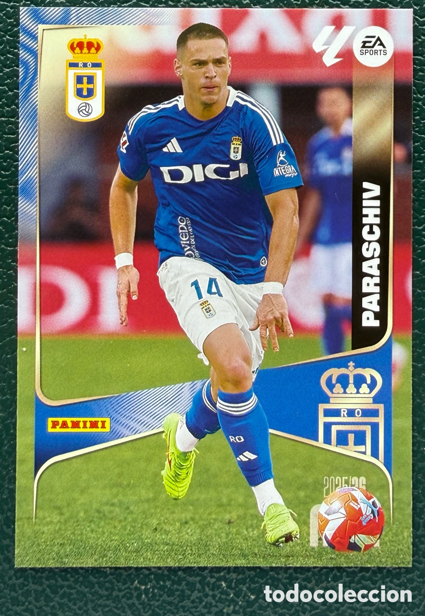 Cromos de F&uacute;tbol: 287 PARASCHIV REAL OVIEDO FICHAS ALBUM MEGACRACKS 2025 2026 MGK 25 26