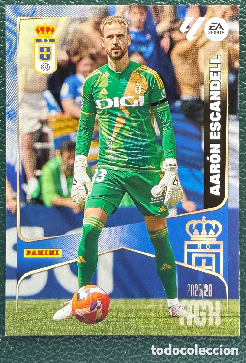 Fu&szlig;ball-Sticker: 272 AARON ESCANDELL REAL OVIEDO FICHAS ALBUM MEGACRACKS 2025 2026 MGK 25 26