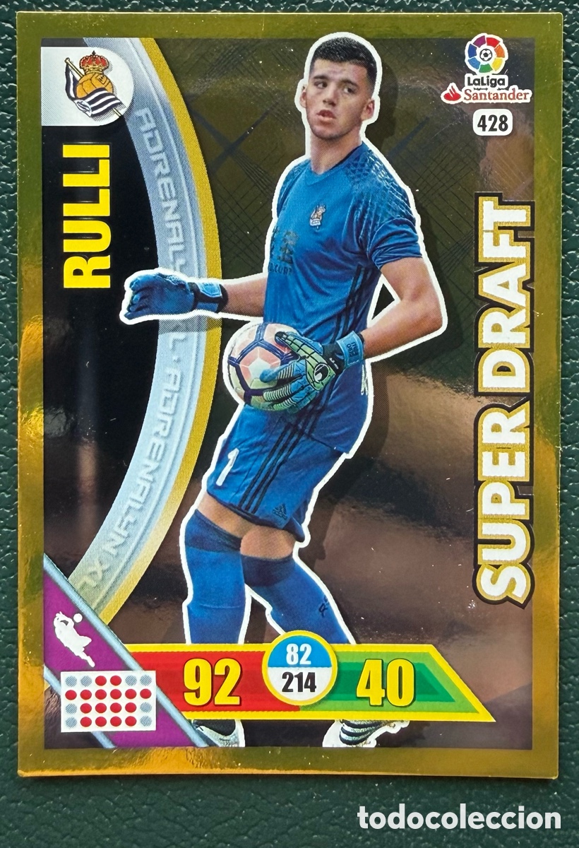 Football Stickers: 428 RULLI REAL SOCIEDAD SUPER DRAFT FICHAS ALBUM ADRENALYN XL 2016 2017 16 17