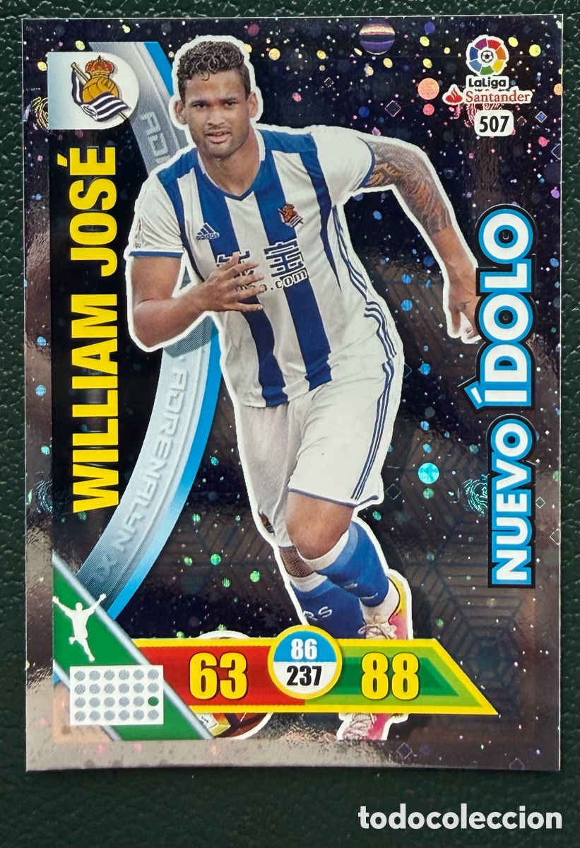 Cromos de Futebol: 507 WILLIAN JOSE REAL SOCIEDAD NUEVO IDOLO FICHAS ALBUM ADRENALYN XL 2016 2017 16 17