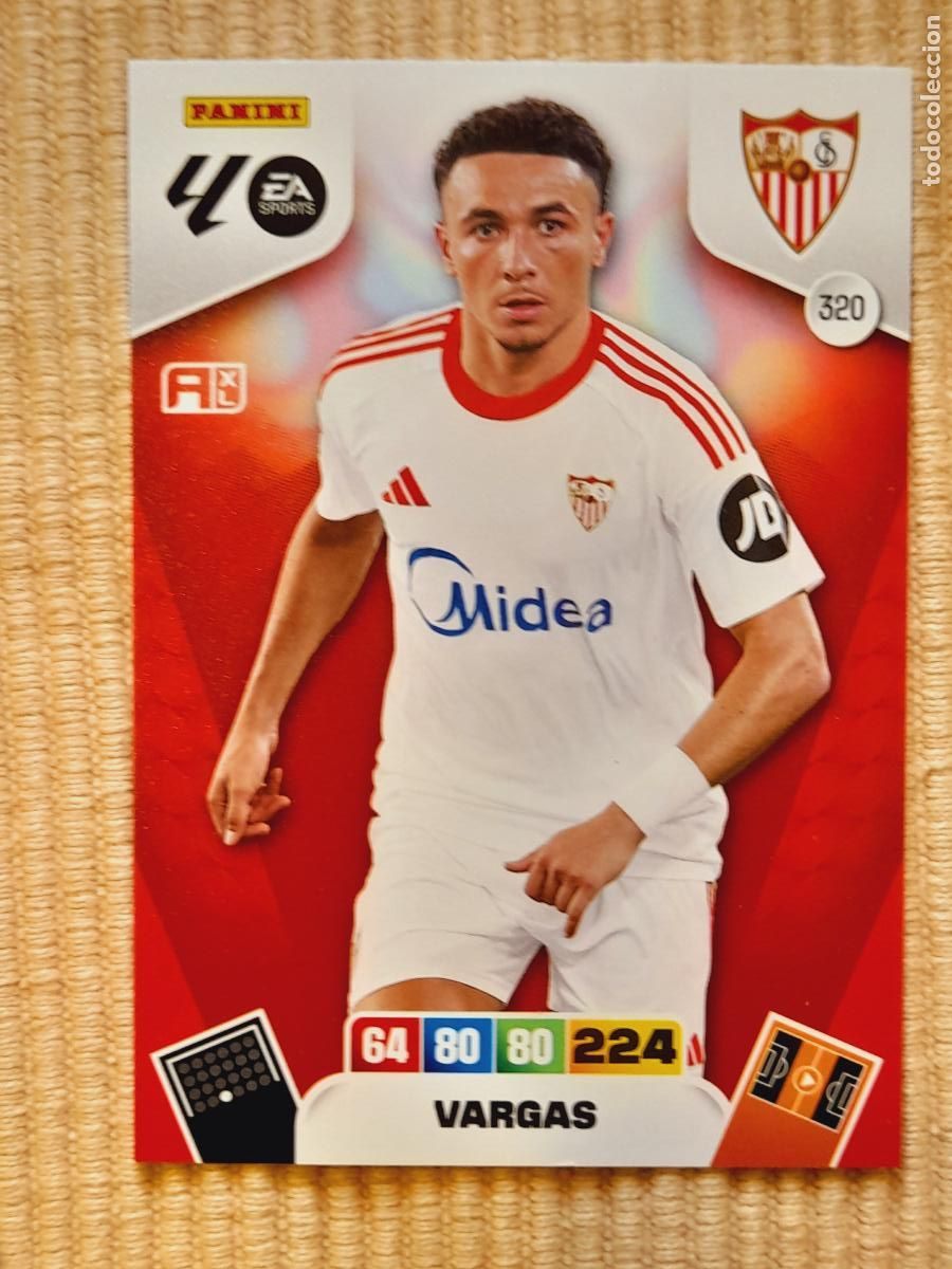 Cromos de F&uacute;tbol: CARD 320 VARGAS (SEVILLA FC) LIGA 25-26 (2025 2026) ADRENALYN XL
