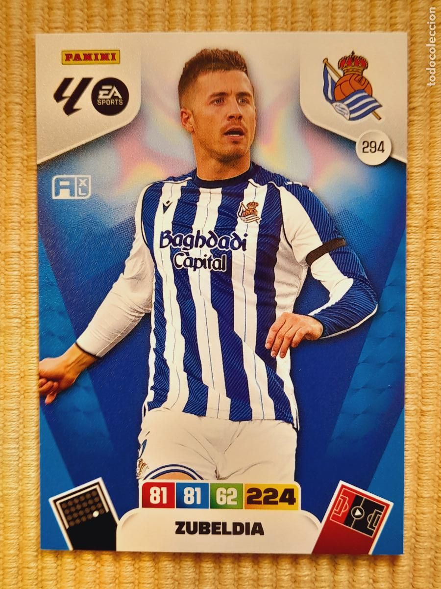 Fu&szlig;ball-Sticker: CARD 294 ZUBELDIA (REAL SOCIEDAD) LIGA 25-26 (2025 2026) ADRENALYN XL