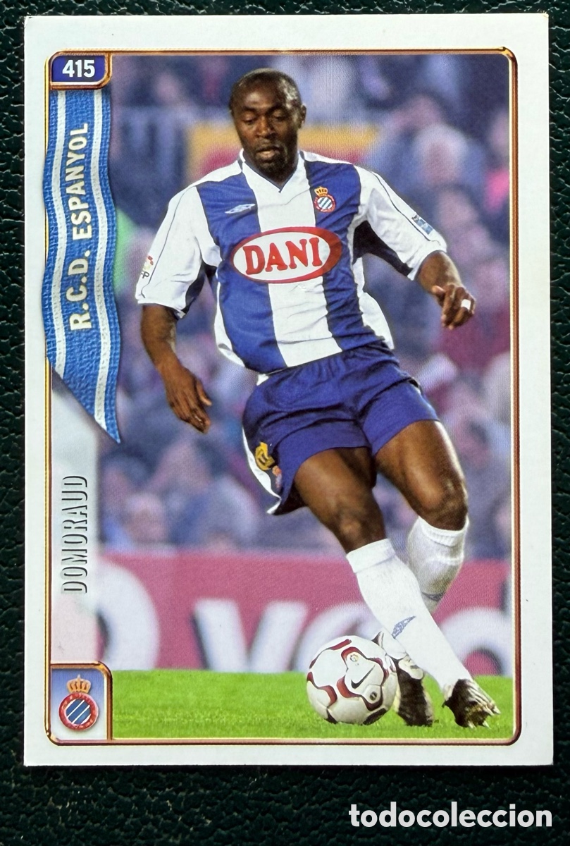 Fu&szlig;ball-Sticker: 415 DOMORAUD RCD ESPANYOL FICHAS ALBUM MUNDICROMO 2004 2005 04 05